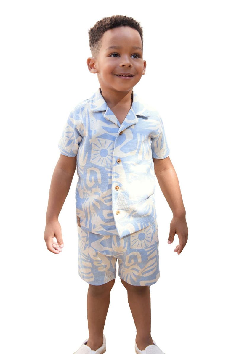 NEXT Kids' Graphic Print Shirt & Shorts Set, Alternate, color, 