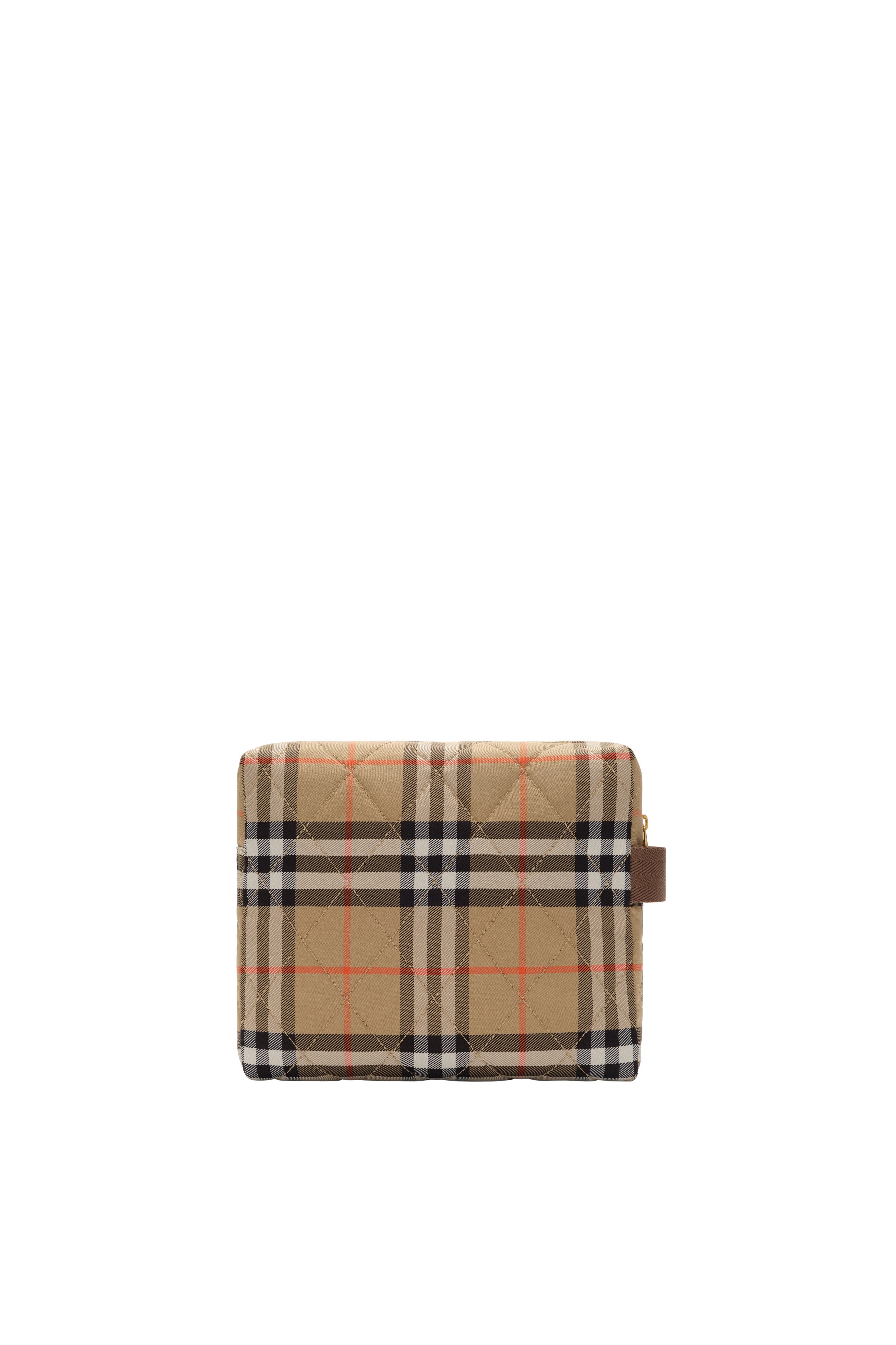 Check Baby Changing Pouch, Alternate, color, Sand beige