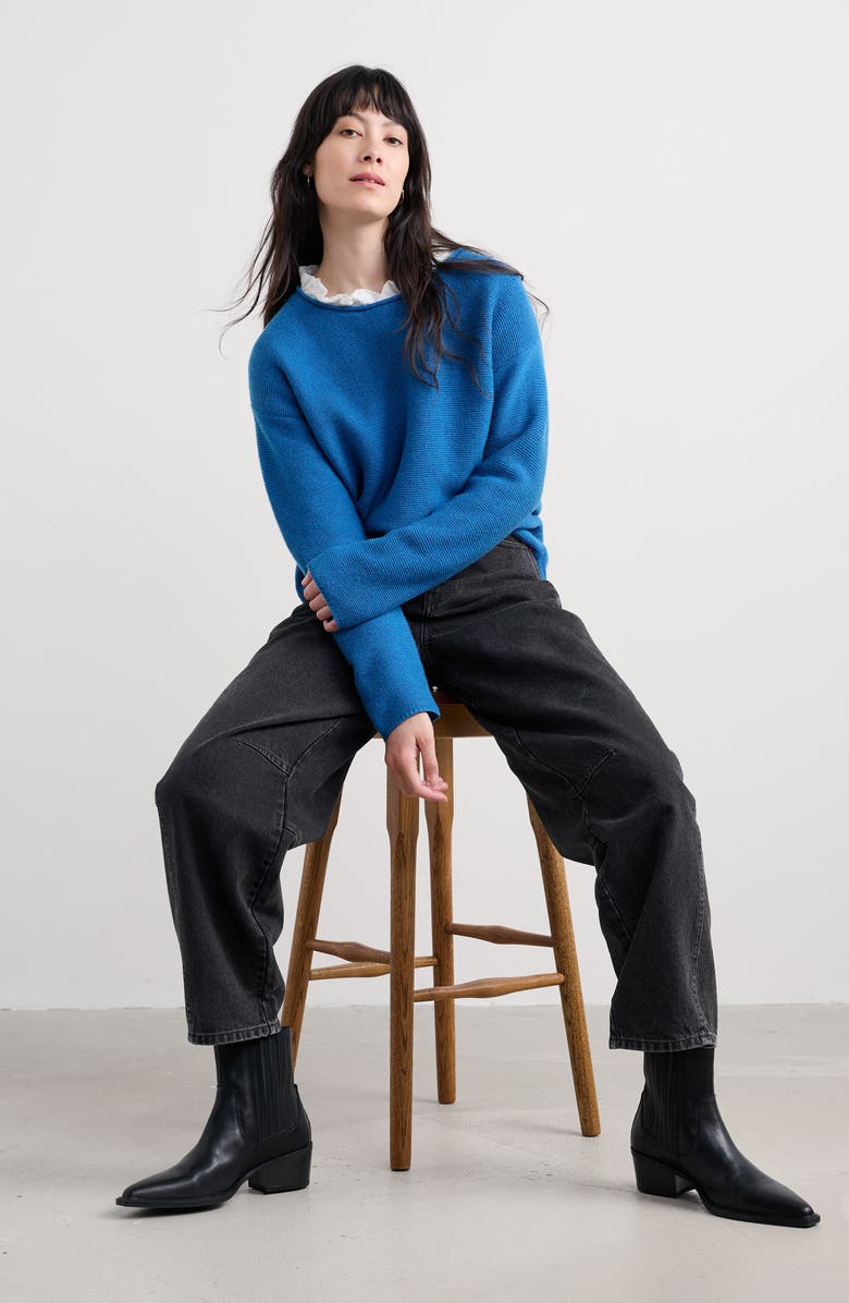 Seasalt Cornwall Fruity II Merino Wool Blend Sweater, Alternate, color, Knit Melange Jetty