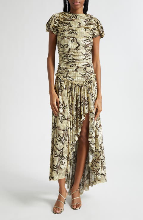 Adeline Floral Open Back Maxi Dress