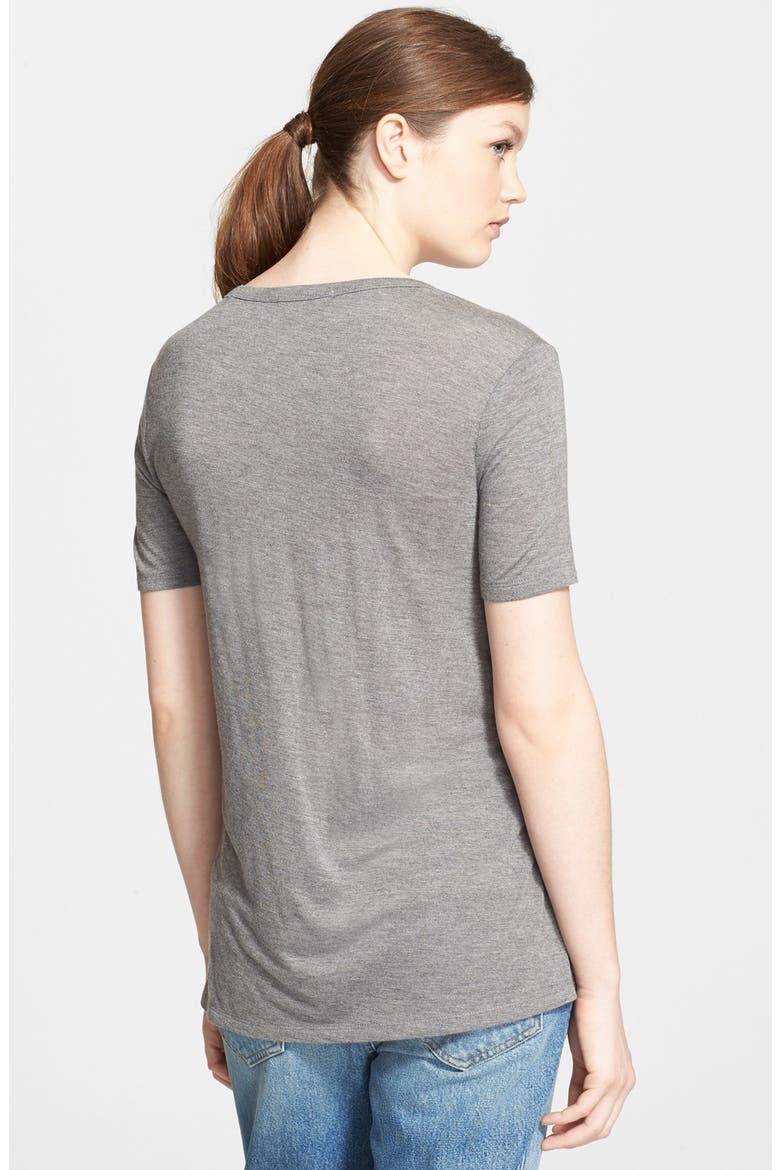 T by Alexander Wang Pocket Tee, Alternate, color, HEATHER GREY