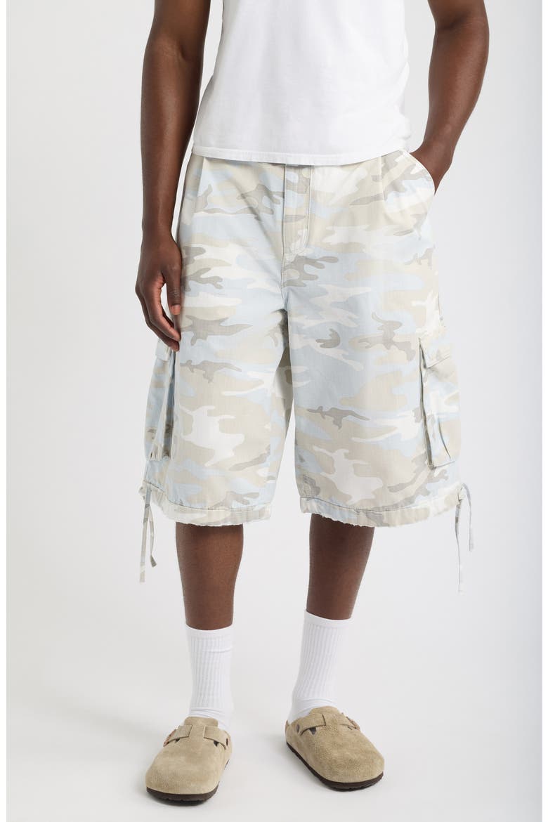 Baggy Camo Shorts, Main, color, SOFT BLUE CAMO