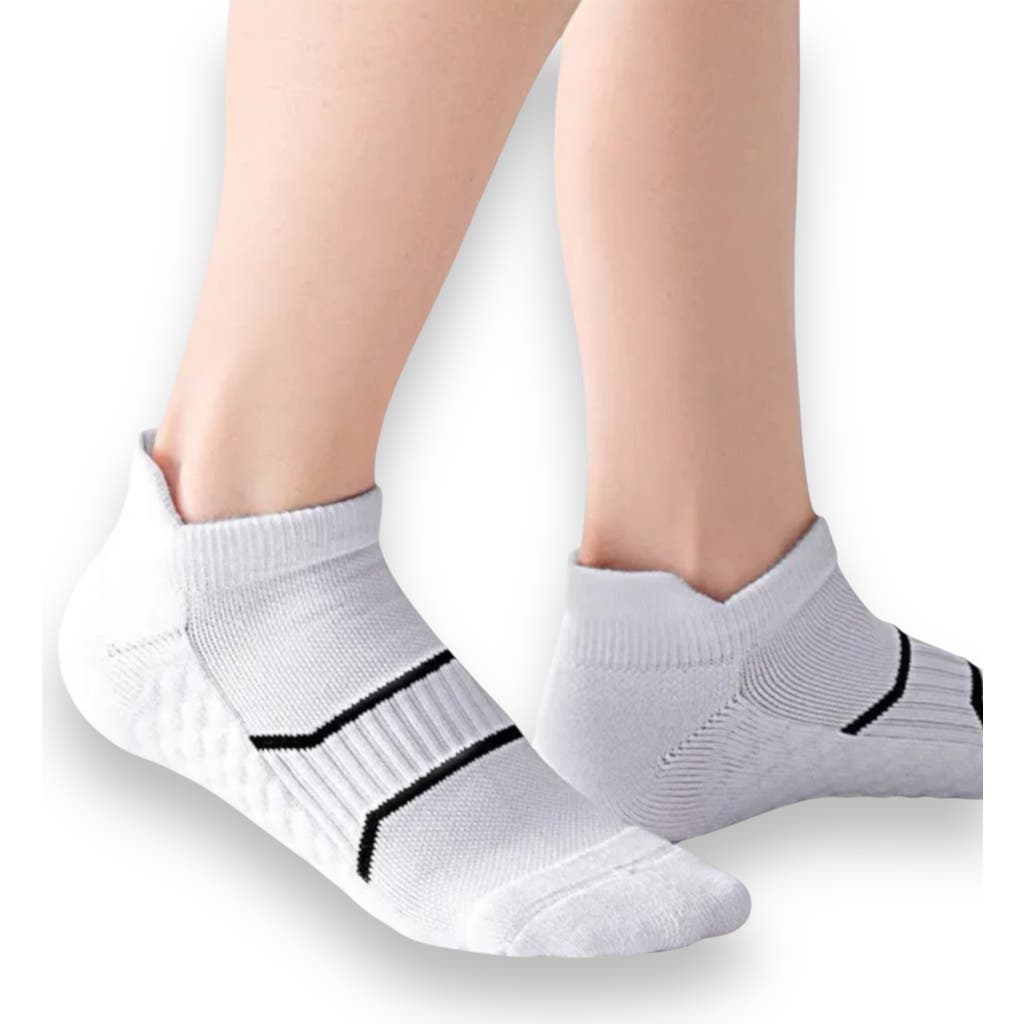High Heel Jungle Cushioned Support Ankle Socks In White
