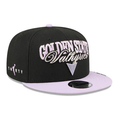Unisex New Era Eclipse Black/Violet Golden State Valkyries WNBA Tip-Off 2026 Metal Badge A-Frame 9FIFTY Snapback Hat