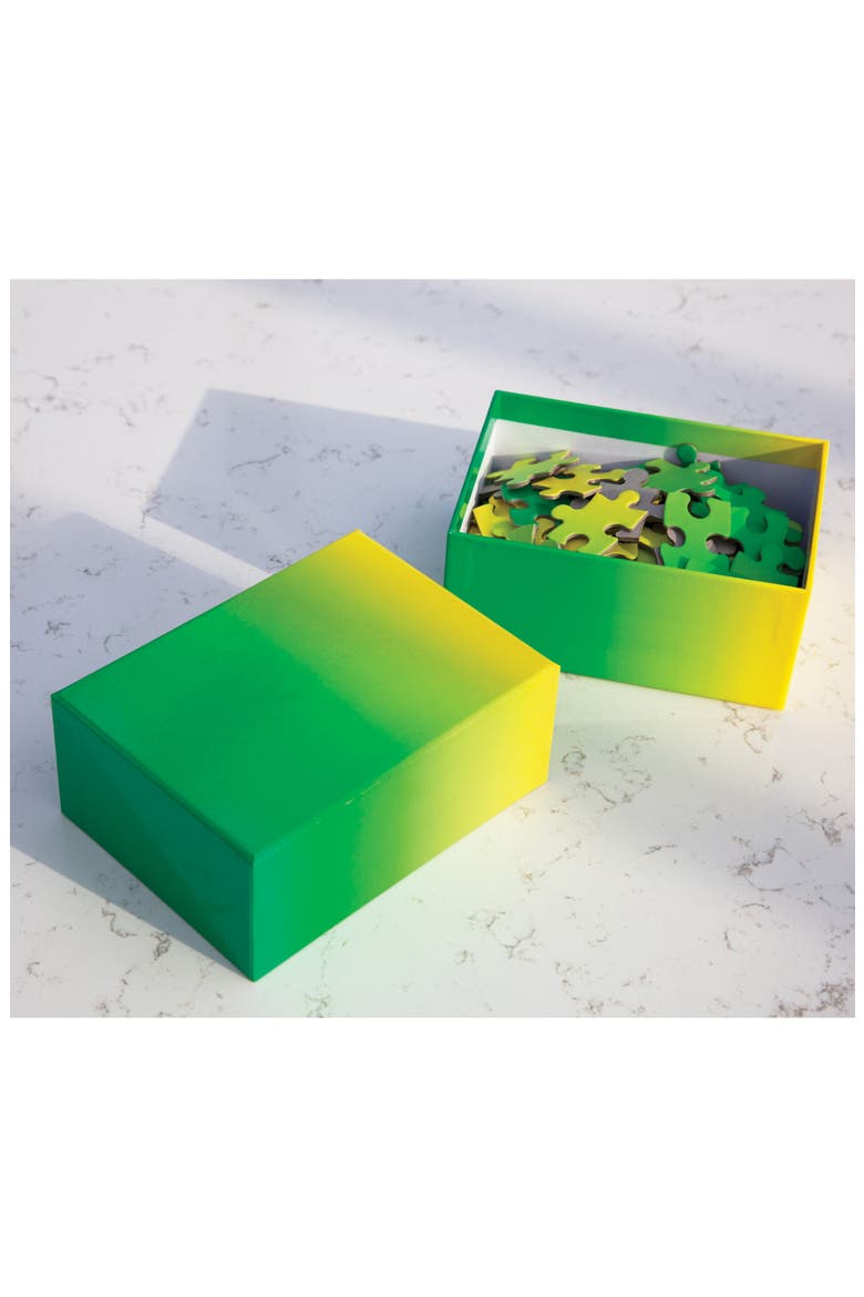 Small Gradient Jigsaw Puzzle, Alternate, color, GREEN/ YELLOW
