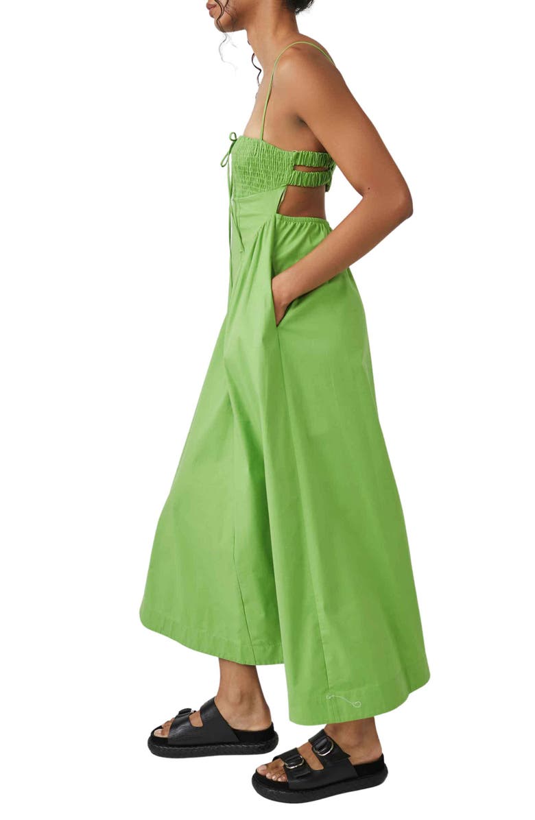 Free People free-est Fifi Smocked Dress, Alternate, color, Kelly Green