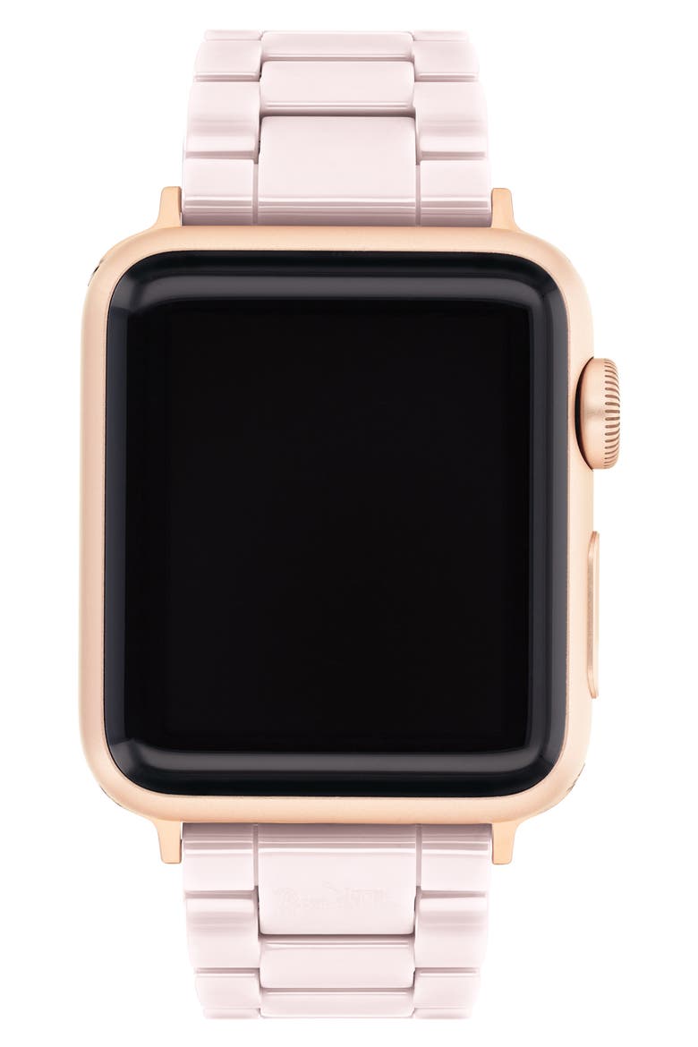 Ceramic 18mm Apple Watch® Bracelet Watchband, Main, color, BLUSH
