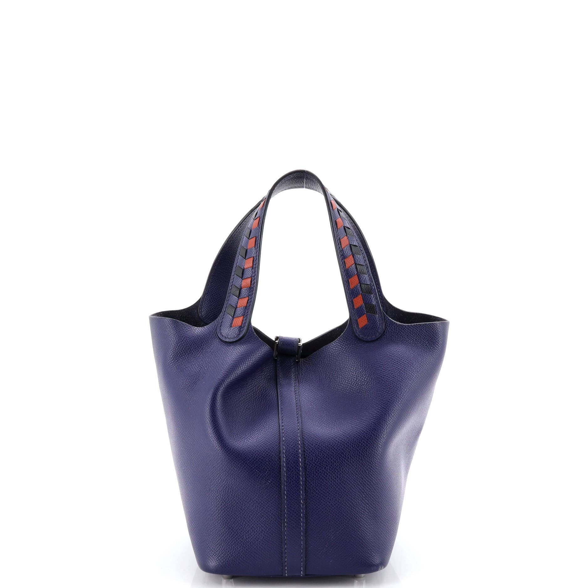 Picotin Lock Bag Tressage Epsom PM, Alternate, color, Blue