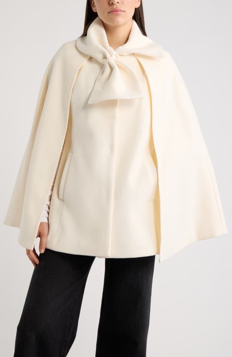 Bow Scarf Collar Cape