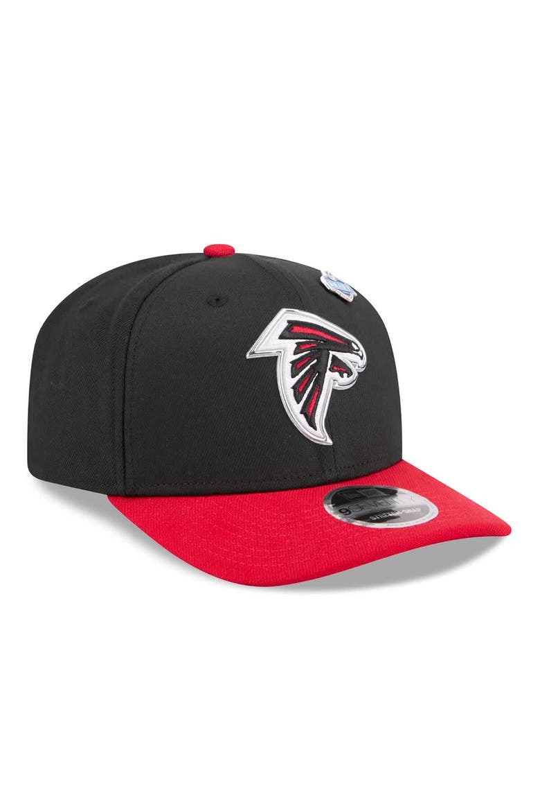 Men's New Era  Black/Red Atlanta Falcons 2026 NFL Draft 9SEVENTY Adjustable Hat, Alternate, color, Black