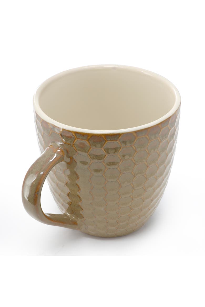 Honeycomb 6-Piece 15 oz. Mug Set, Alternate, color, White