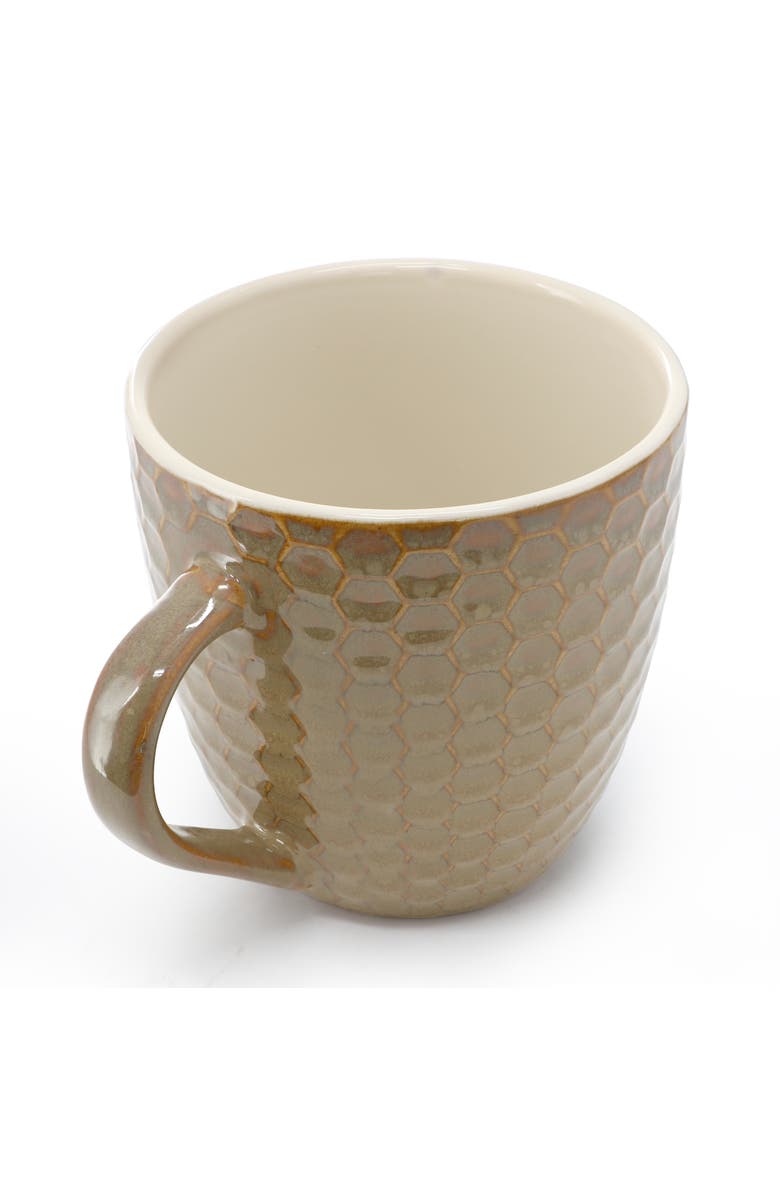 Elama Honeysuckle 6-Piece 15 oz. Mug Set, Alternate, color, Beige