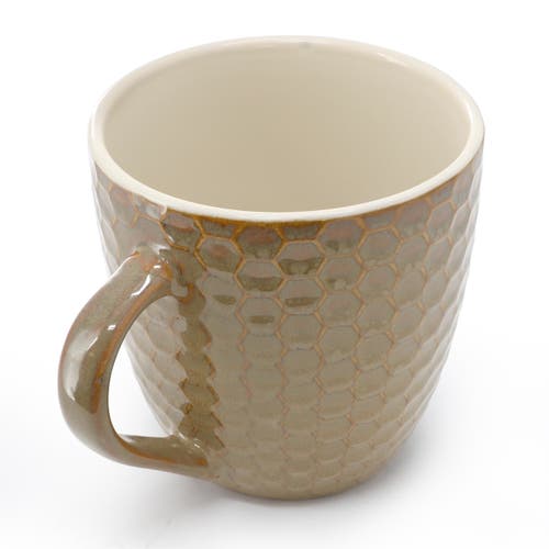 Elama Honey Bee Assorted 6-pc. Geometric Coffee Mug In Multi