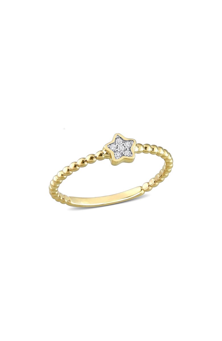 DELMAR Diamond Accent Star Ring - 0.04ct., Main, color, 