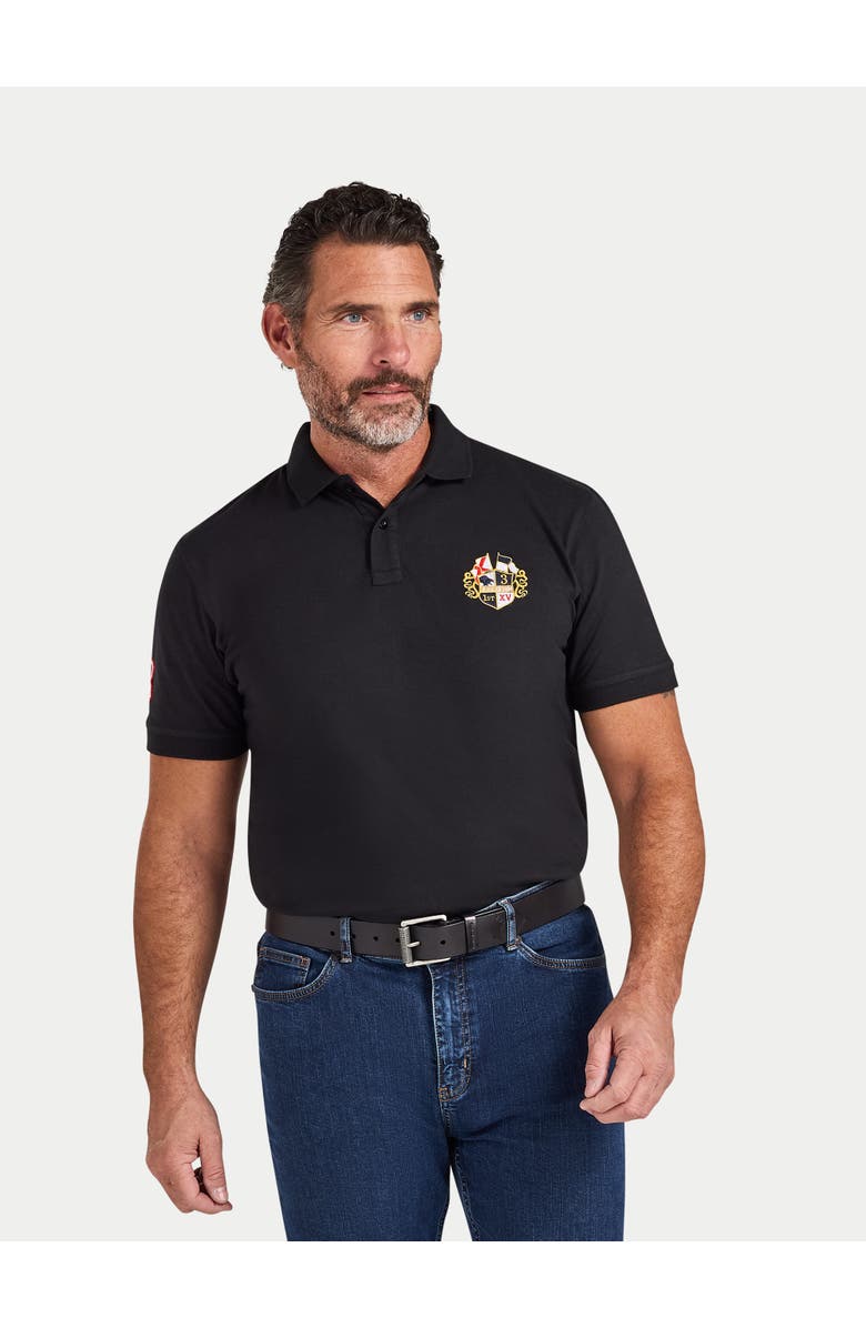 Raging Bull Crest Polo, Alternate, color, Black