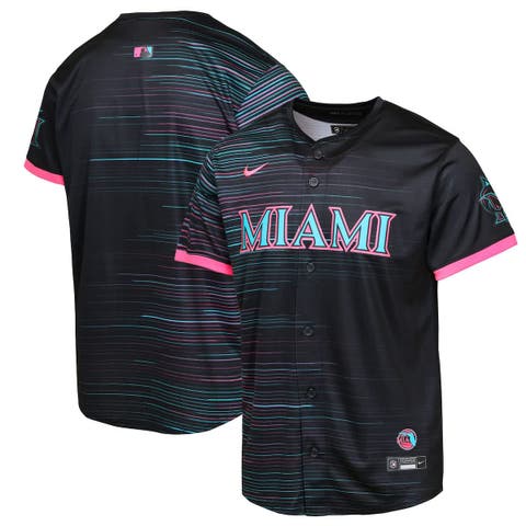 Youth Black Miami Marlins 2025 City Connect Limited Jersey