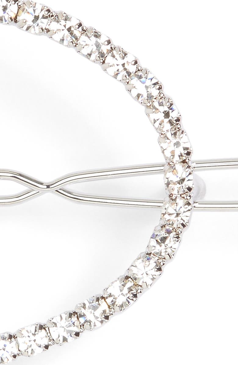 Cara Crystal Oval Barrette, Alternate, color, 