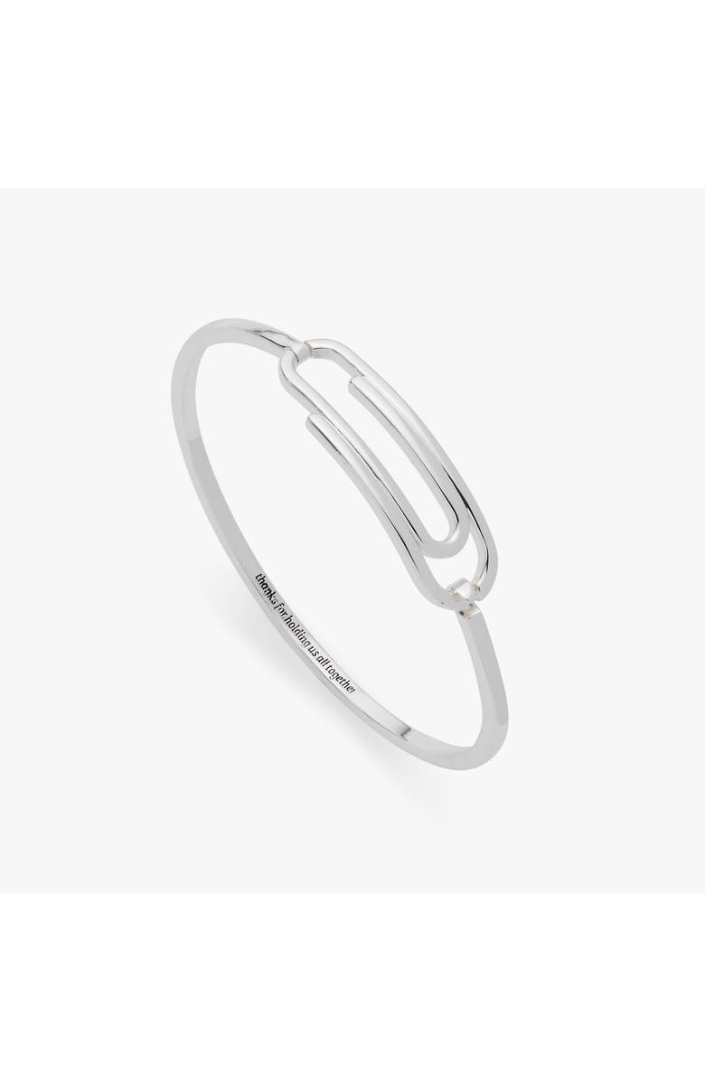 Alex and Ani Thanks For Holding Us All Together' Paperclip Tension Bangle, Alternate, color, 