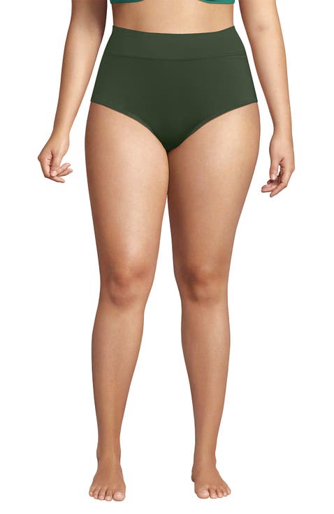 Plus Size Pinchless High Waisted Bikini Bottoms