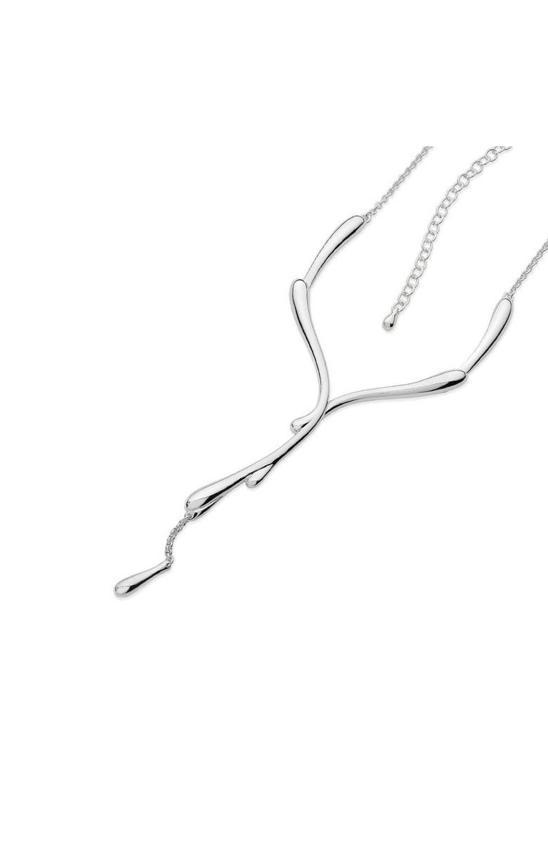 Lucy Quartermaine Dripping Necklace, Main, color, Sterling Silver