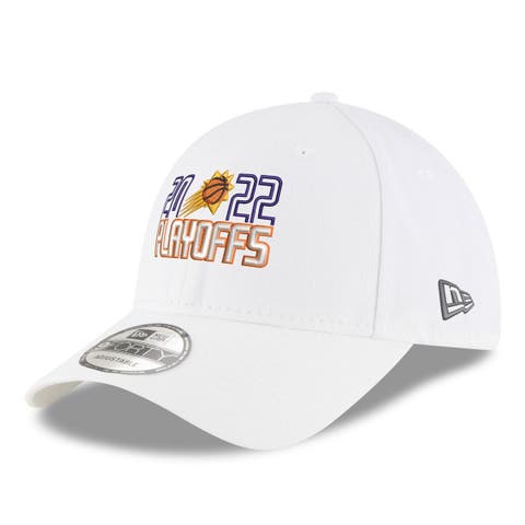 Men's New Era White Phoenix Suns 2022 NBA Playoffs Bubble Letter 9FORTY Adjustable Hat