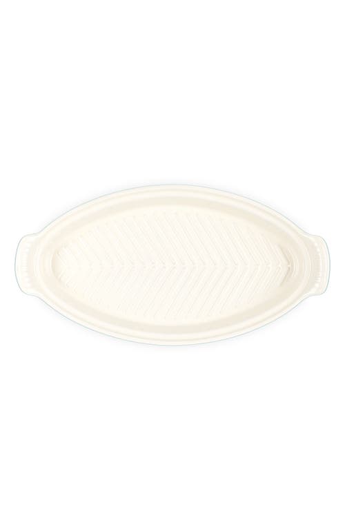 Le Creuset Heritage Covered Stoneware Fish Baker In Blue