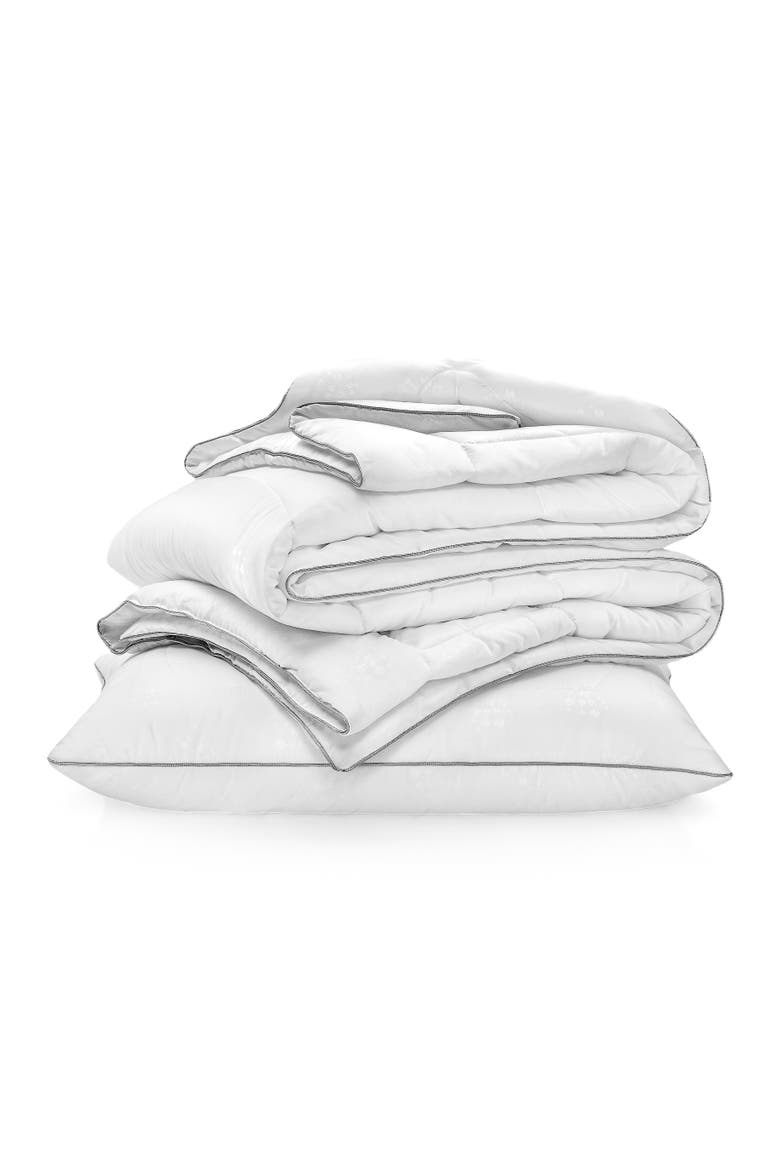 Helios comforter, Alternate, color, White