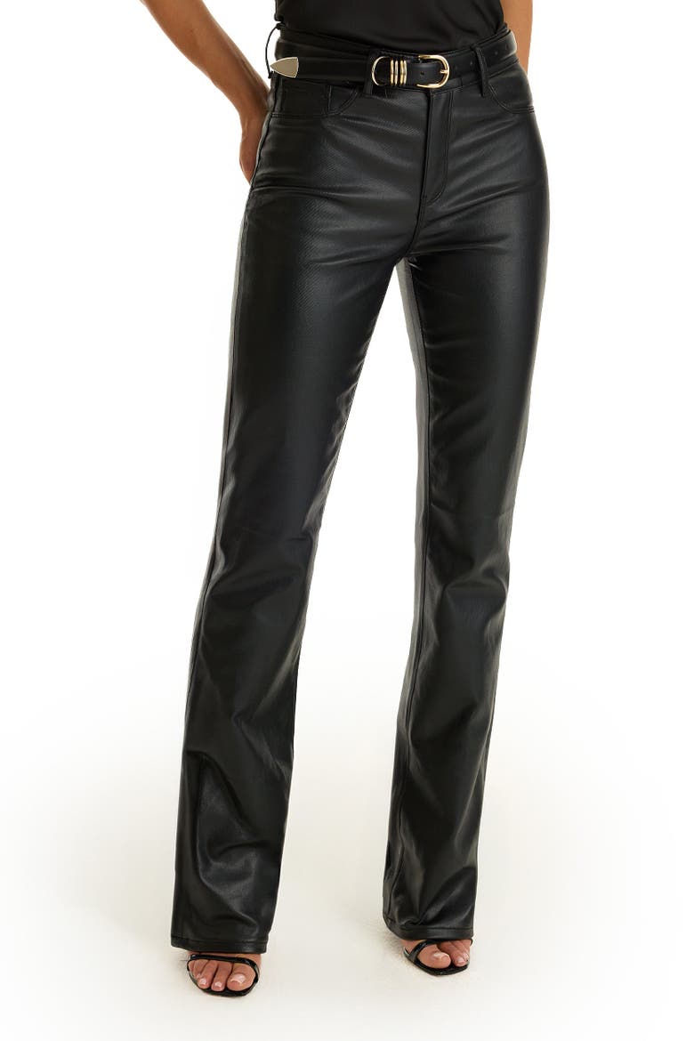 Aria Coated Flare Jean, Main, color, Black