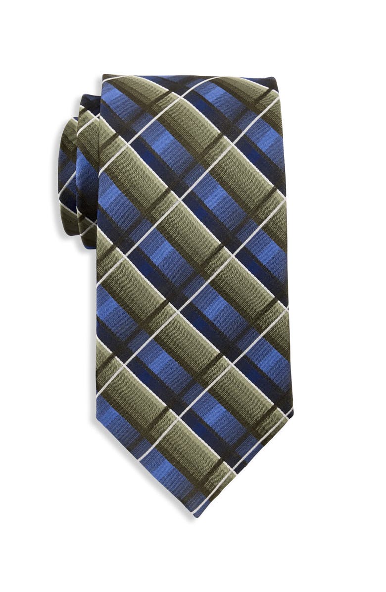 Synrgy by DXL Big
Tall Multicolored Plaid Tie, Main, color, Green