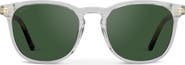 WMP Eyewear Nick - 51mm Polarized Rounded Square Sunglasses
