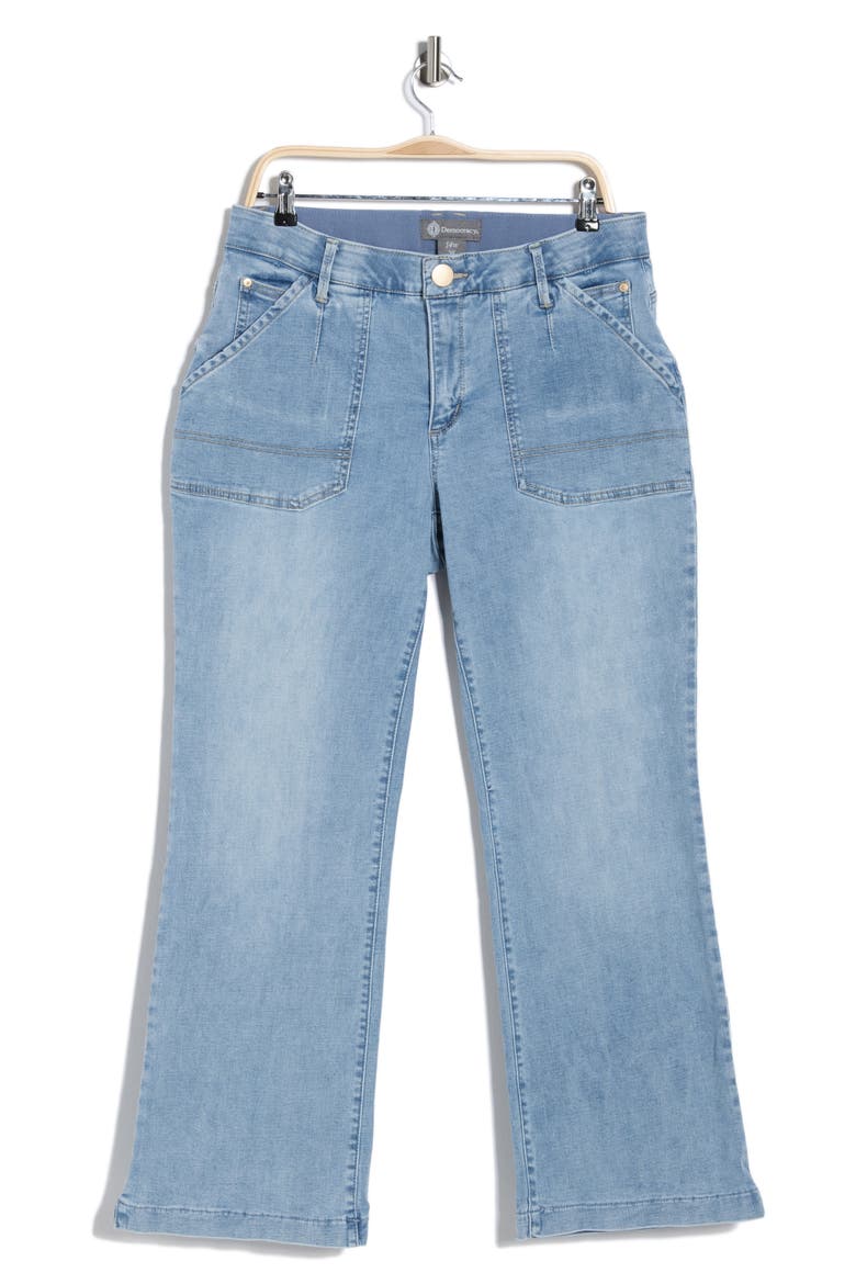 'Ab'solution Ankle Wide Leg Jeans, Alternate, color, LIGHT WASH
