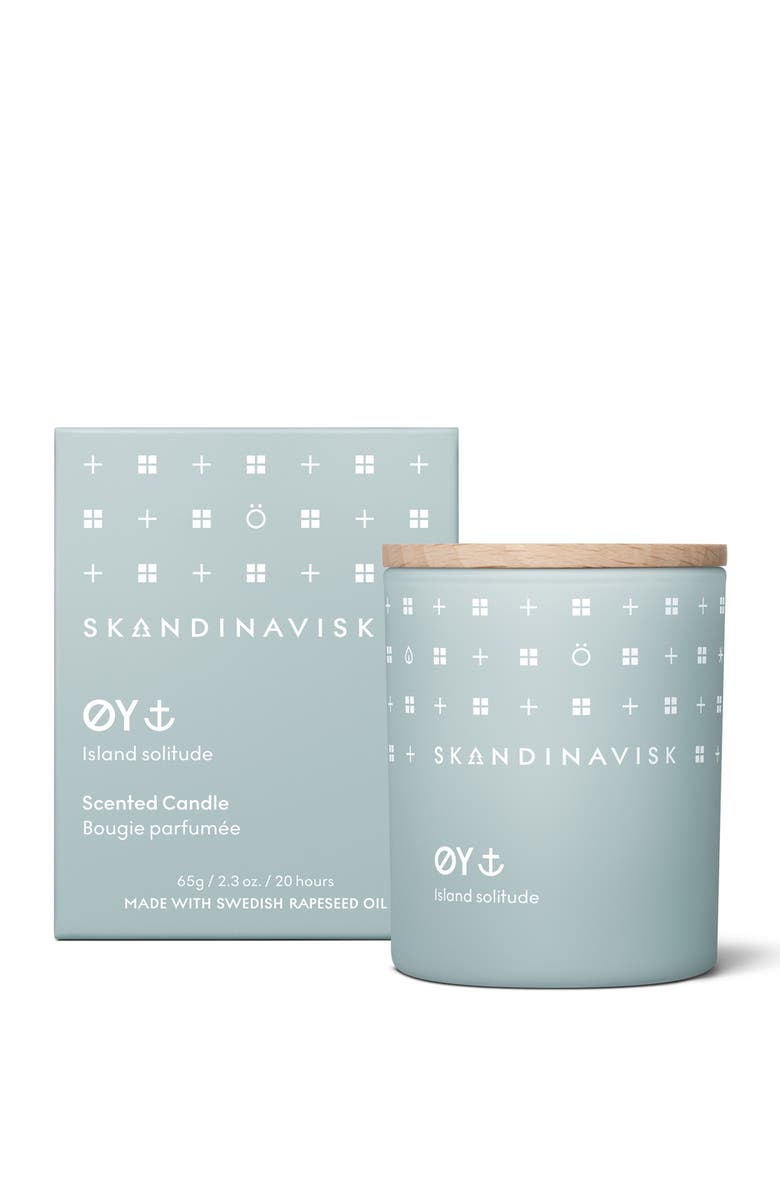 SKANDINAVISK ØY Scented Candle 65g, Main, color, Green