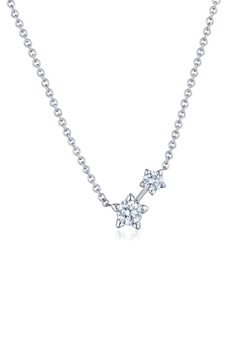 Star Set Diamond Pendant Necklace, Main, color, WHITE 2BR DIA 0.35 CTS