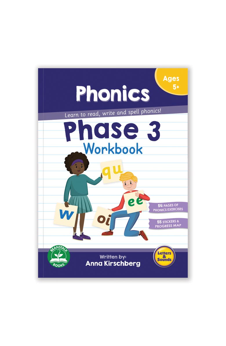 Junior Learning Phase 3 Phonics Workbook, Main, color, Multicolored