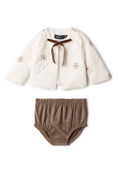 Floral Cardigan and Bottom Set (Baby)
