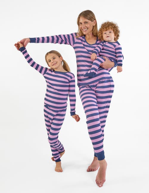 Leveret Cotton Striped Matching Family Pajamas In Multi