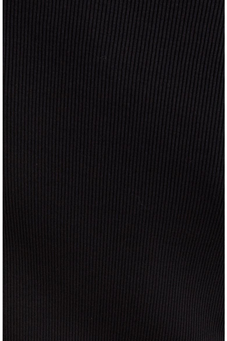 Hert Bow Rib Cotton Tank, Alternate, color, BLACK