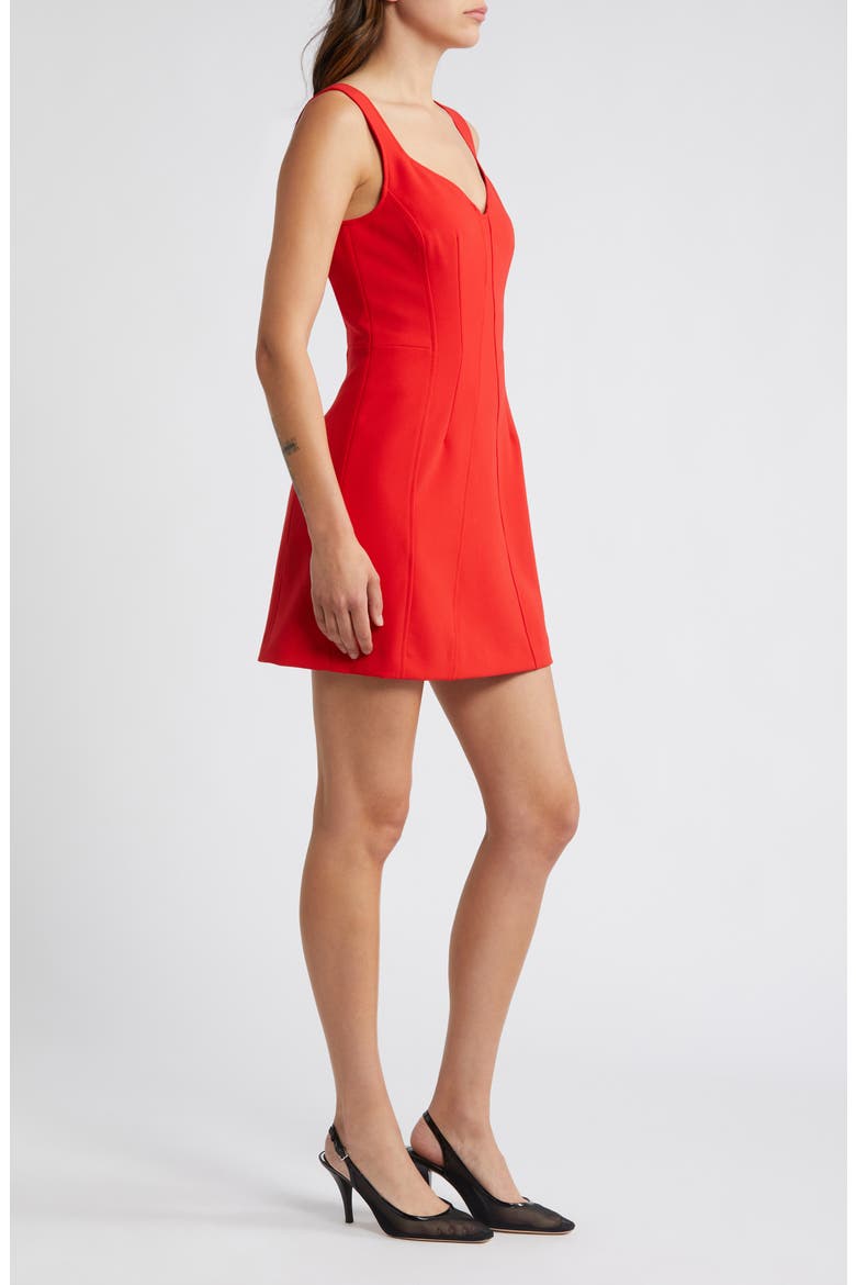 Ruth Whisper A-Line Minidress, Alternate, color, MARS RED