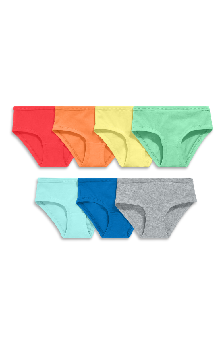 Primary Kids Bikini 7-Pack, Main, color, Rainbow Solid Mix