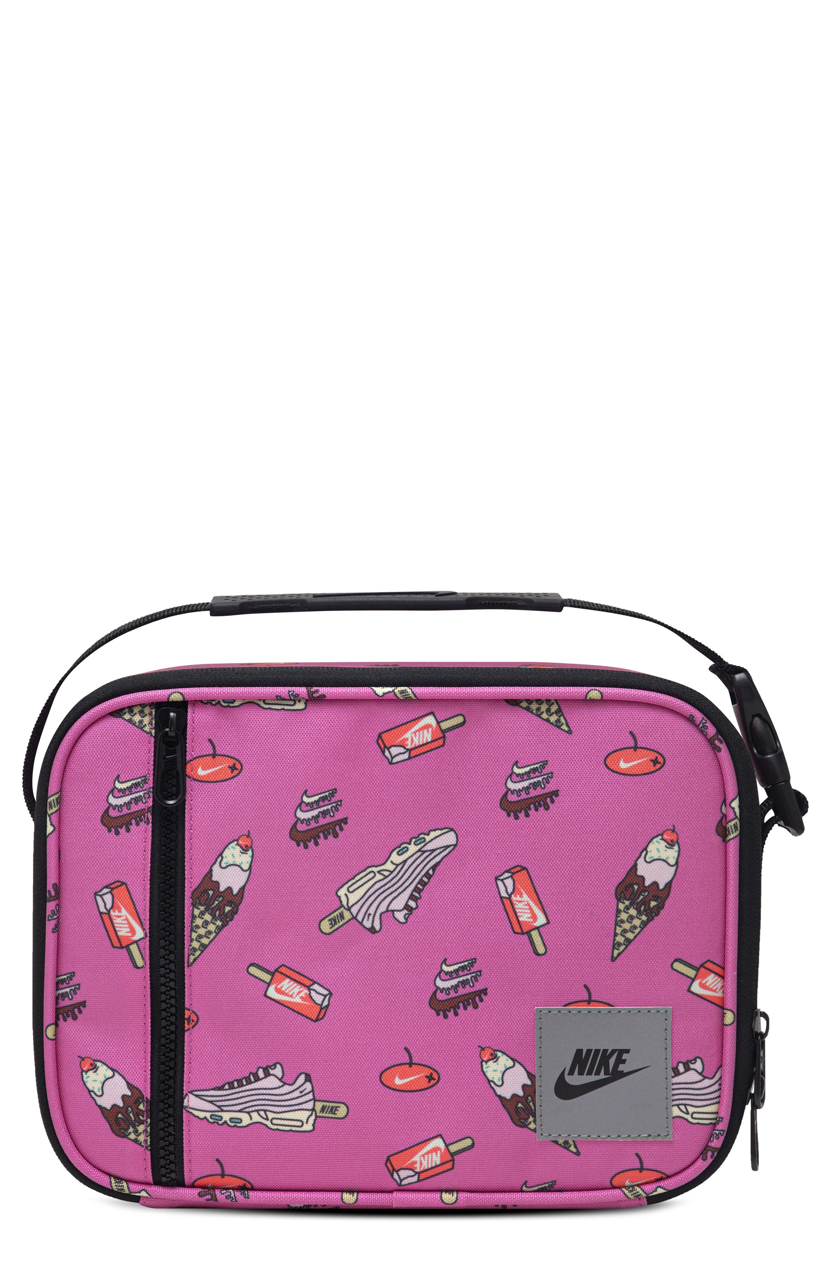 Nike Kids' Futura Hard Liner Lunchbox, Main, color, Black/ Playful Pink
