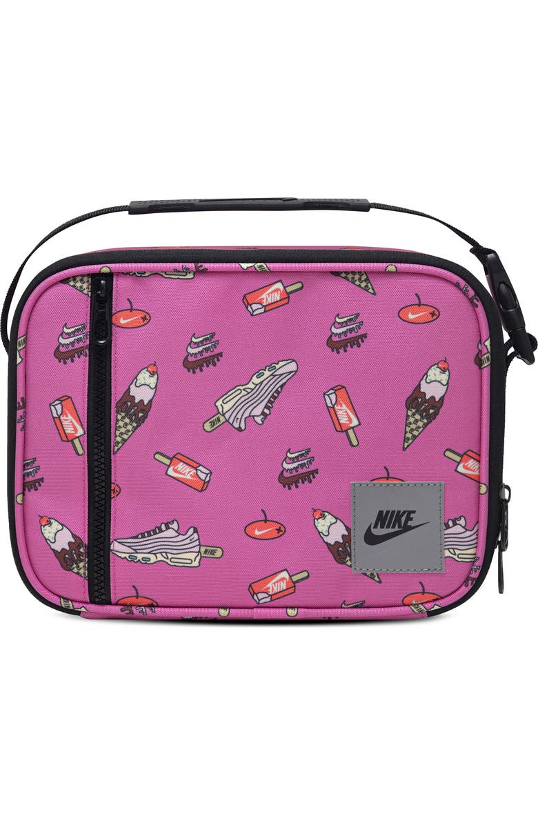 Nike Kids' Futura Hard Liner Lunchbox, Main, color, Black/ Playful Pink