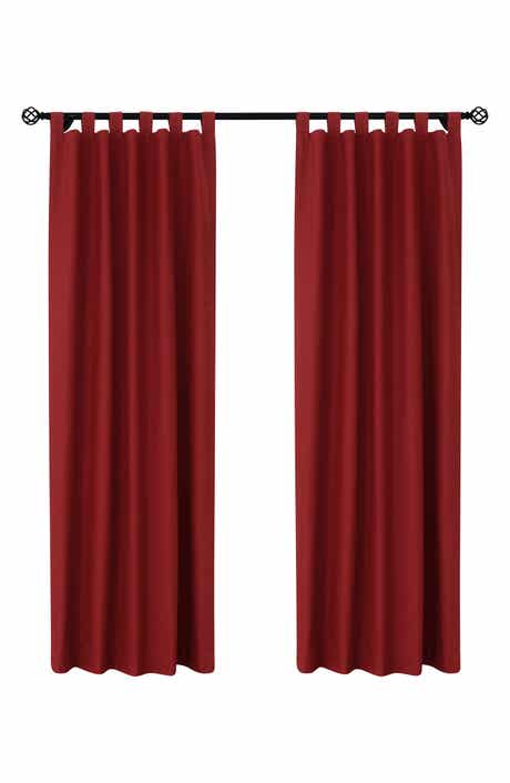 Outdoor Decor by Commonwealth Set of 2 Cotton Curtain Panels