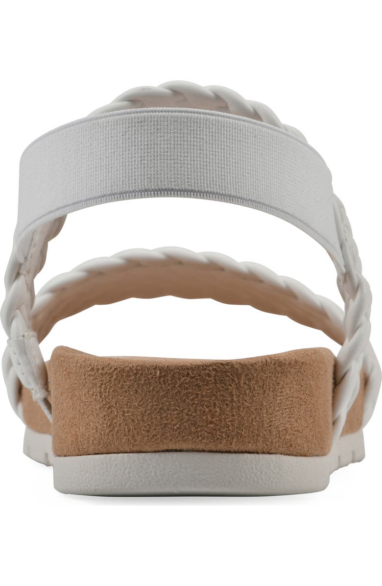 CLIFFS BY WHITE MOUNTAIN Treat Slingback Sandal, Alternate, color, White Smooth