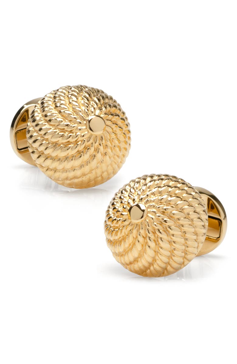 Cufflinks, Inc. Vincent De Paul Colony Cufflinks, Main, color, Gold