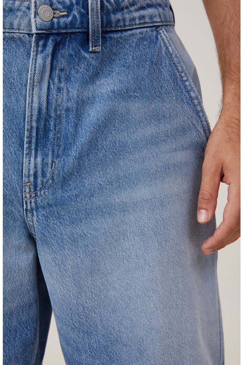 Men's Baggy Denim Short, Alternate, color, CANNONBALL BLUE