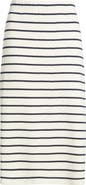 Caslon® Stripe Knit Midi Skirt