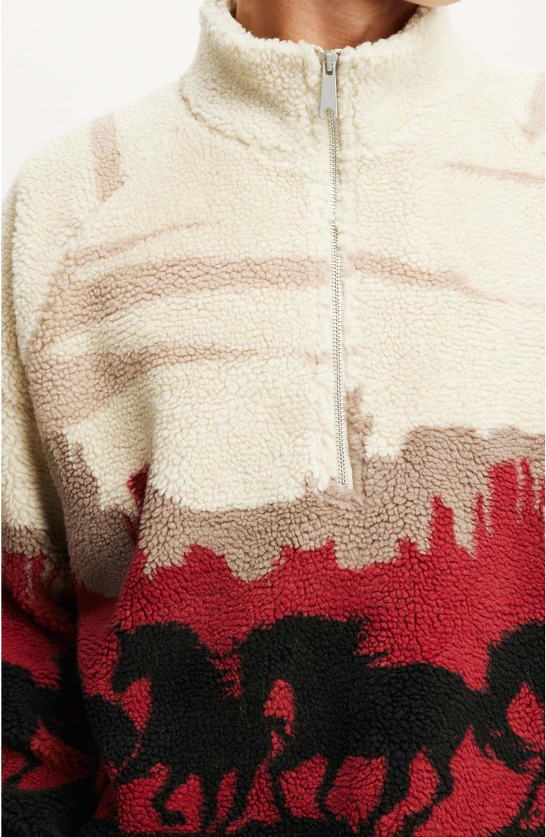 Cotton On Men's Teddy 1/2 Zip Fleece, Alternate, color, 