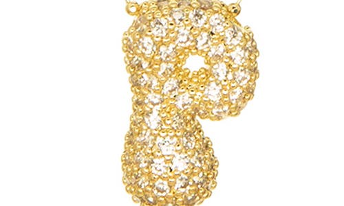 Marlyn Schiff Pavé Bubble Initial Pendant Necklace