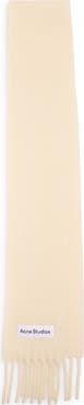 Acne Studios Vally Skinny Alpaca & Wool Blend Fringe Scarf
