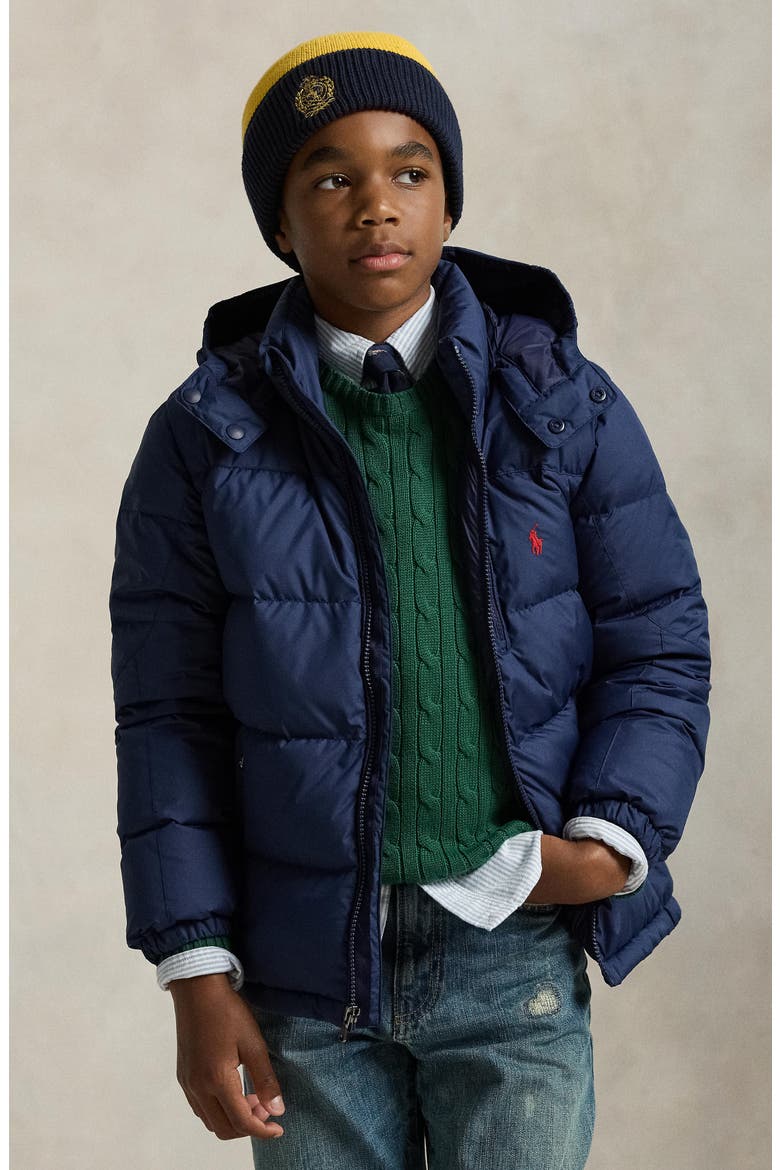 Kids' Gorham Water Repellent 650 Fill Power Down Jacket, Alternate, color, NAVY